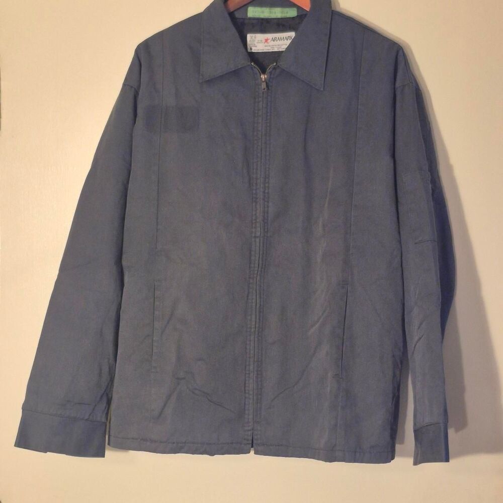 Aramark blue zip up jacket Size XL